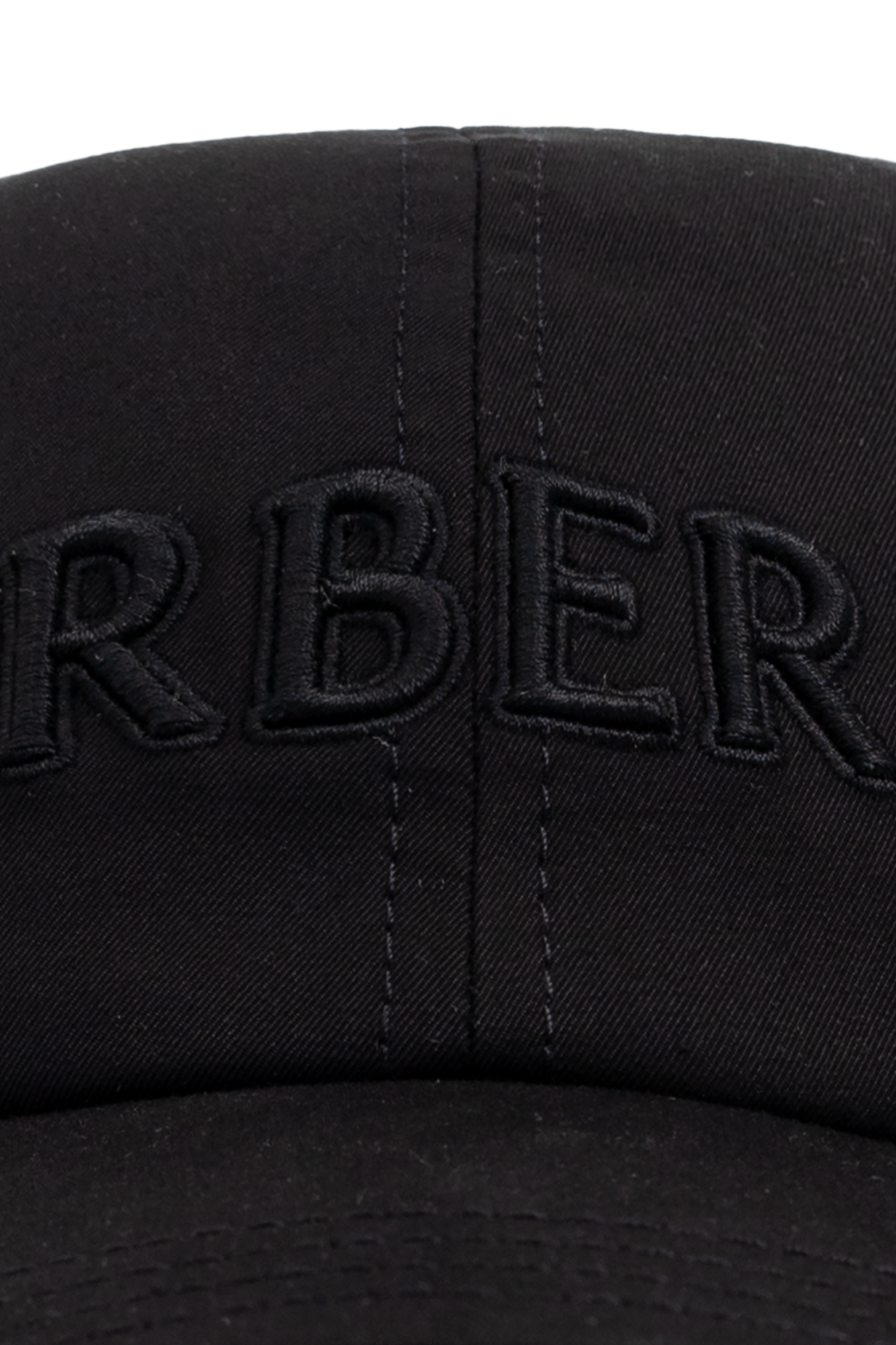 Black Cap with logo Burberry - Vitkac France